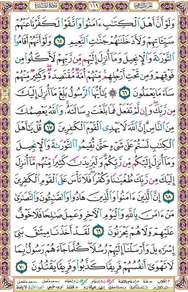 صفحة قرآن 119