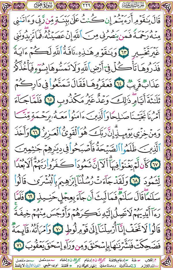 صفحة قرآن 229