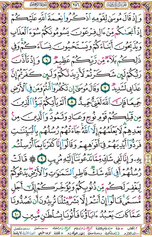صفحة قرآن 256