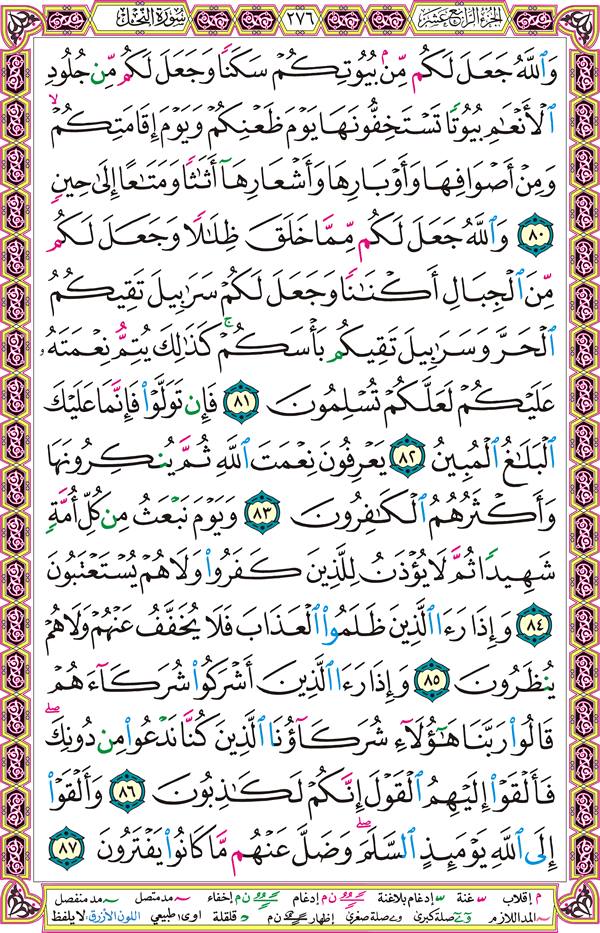 صفحة قرآن 276