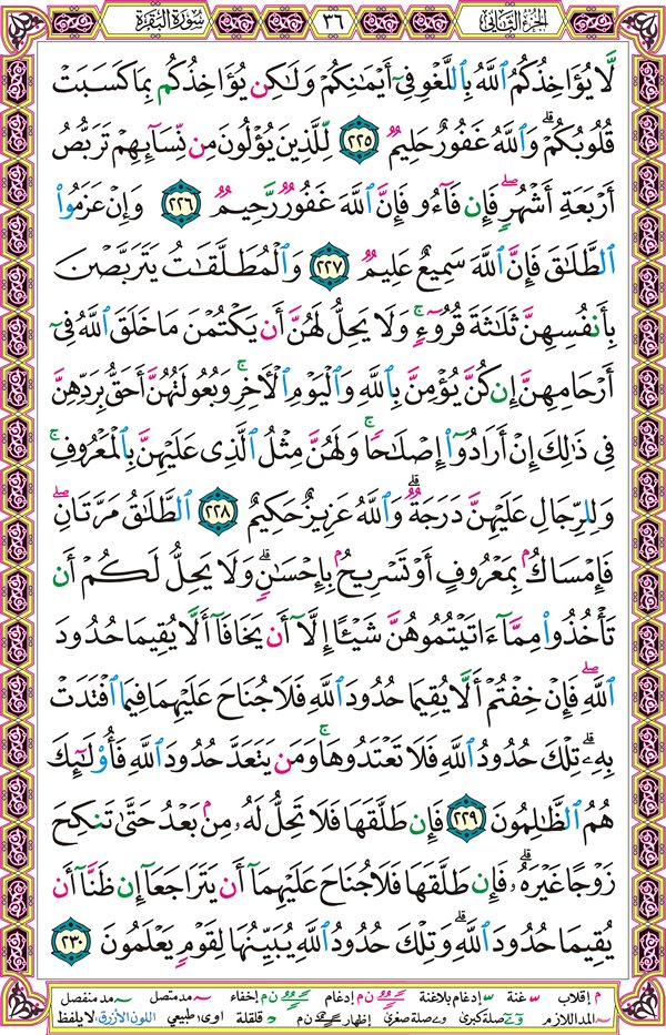 صفحة قرآن 36