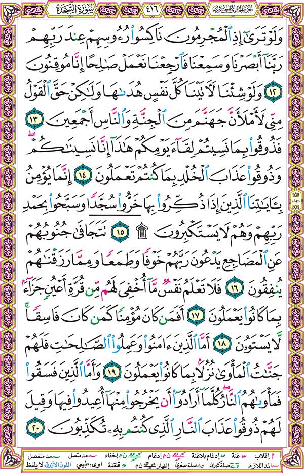 صفحة قرآن 416